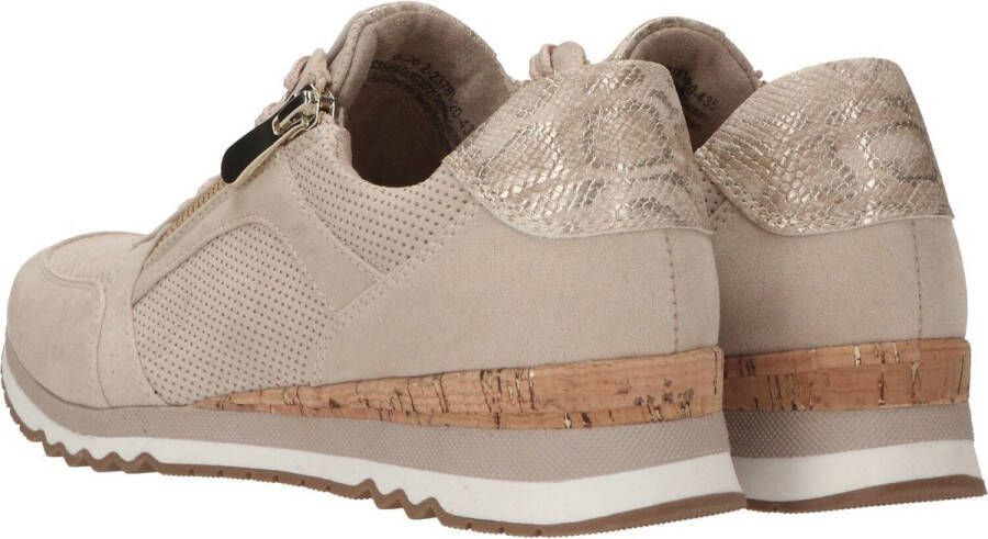 Marco Tozzi Sneakers beige Textiel