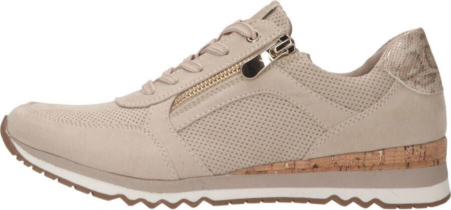 Marco Tozzi Sneakers beige Textiel