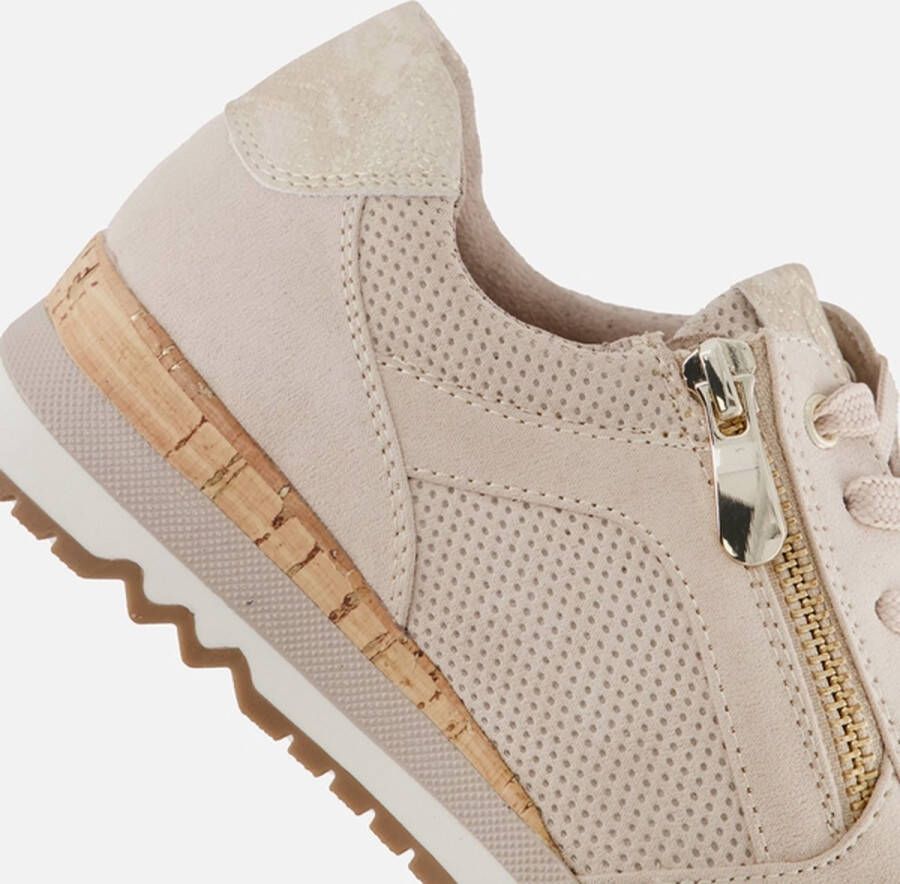 Marco Tozzi Sneakers beige Textiel