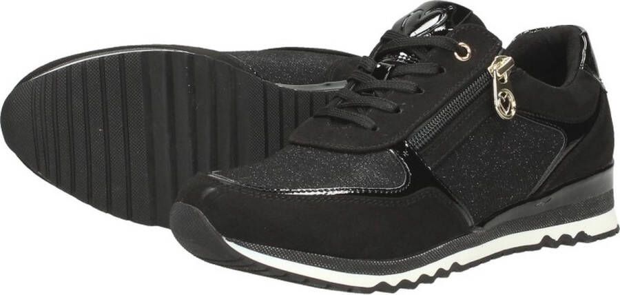 Marco Tozzi Sneakers zwart Textiel