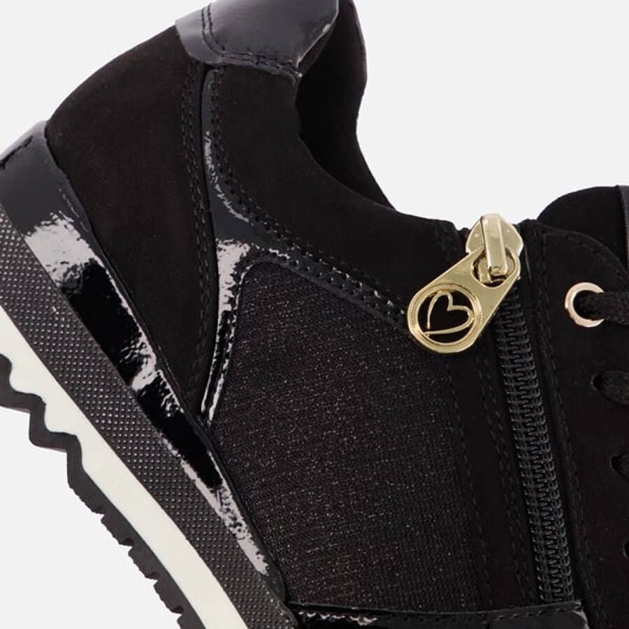 Marco Tozzi Sneakers zwart Textiel