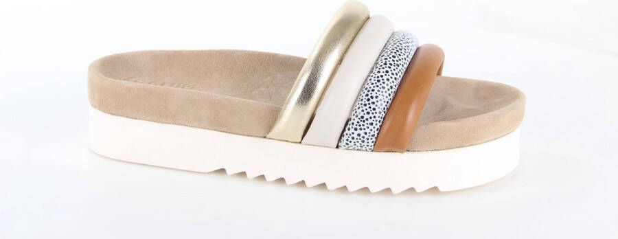 Maruti Bali Slippers Cognac Cogna Combi