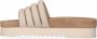 Maruti Witte Leren Zomer Slipper Bali Beige Dames - Thumbnail 7