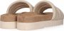 Maruti Witte Leren Zomer Slipper Bali Beige Dames - Thumbnail 8