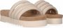 Maruti Witte Leren Zomer Slipper Bali Beige Dames - Thumbnail 9