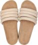 Maruti Witte Leren Zomer Slipper Bali Beige Dames - Thumbnail 7