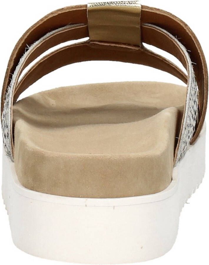 Maruti Bari Slippers Cognac Gold Pixel Offwhite Sandal - Foto 13