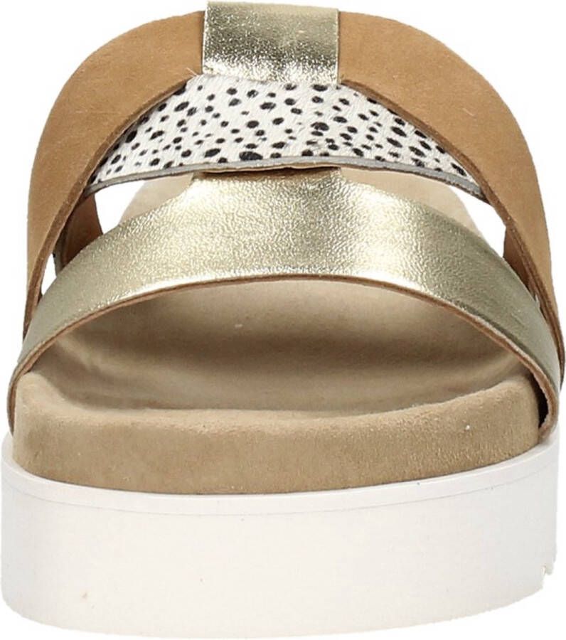 Maruti Bari Slippers Cognac Gold Pixel Offwhite Sandal - Foto 15