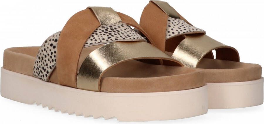 Maruti Bari Slippers Cognac Gold Pixel Offwhite Sandal - Foto 7