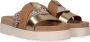 Maruti Bari Slippers Cognac Gold Pixel Offwhite Sandal - Thumbnail 7