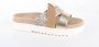 Maruti Bari Slippers Cognac Gold Pixel Offwhite Sandal - Thumbnail 13