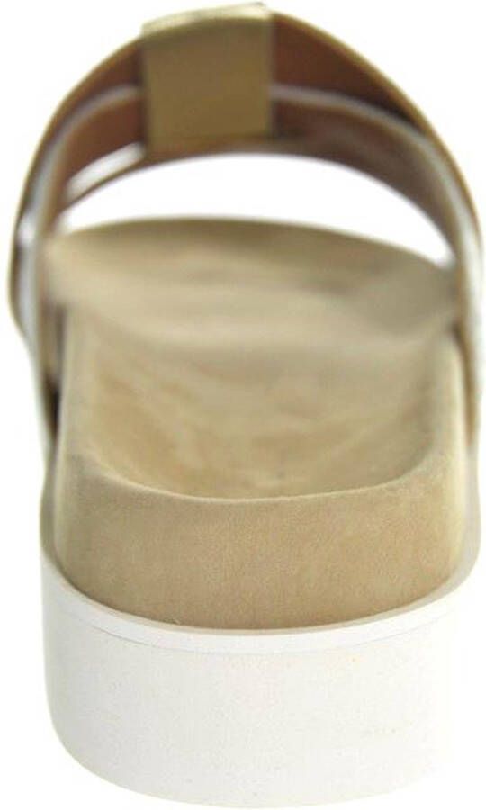 Maruti Bari Slippers Cognac Gold Pixel Offwhite Sandal - Foto 13
