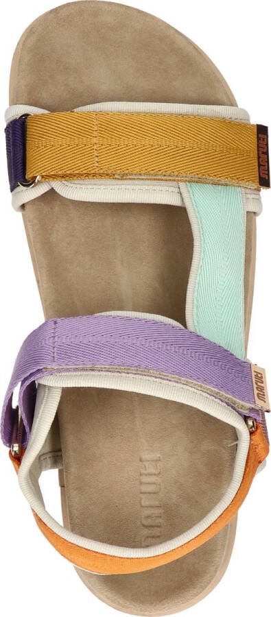Maruti Beau sandalen met klittenband Multi Textiel Plateau sandalen Dames - Foto 6
