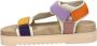 Maruti Beau sandalen met klittenband Multi Textiel Plateau sandalen Dames - Thumbnail 8