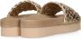 Maruti Gouden Gevlochten Leren Slipper Billy Yellow Dames - Thumbnail 10