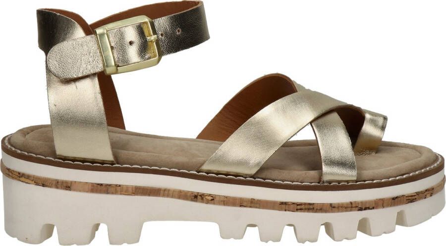 Maruti Kiki Sandalen Plat goudkleur