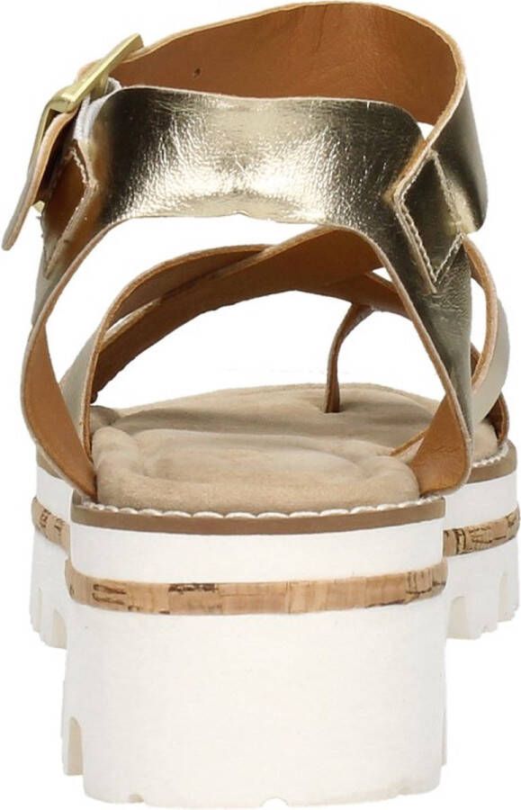 Maruti Kiki Sandalen Plat goudkleur