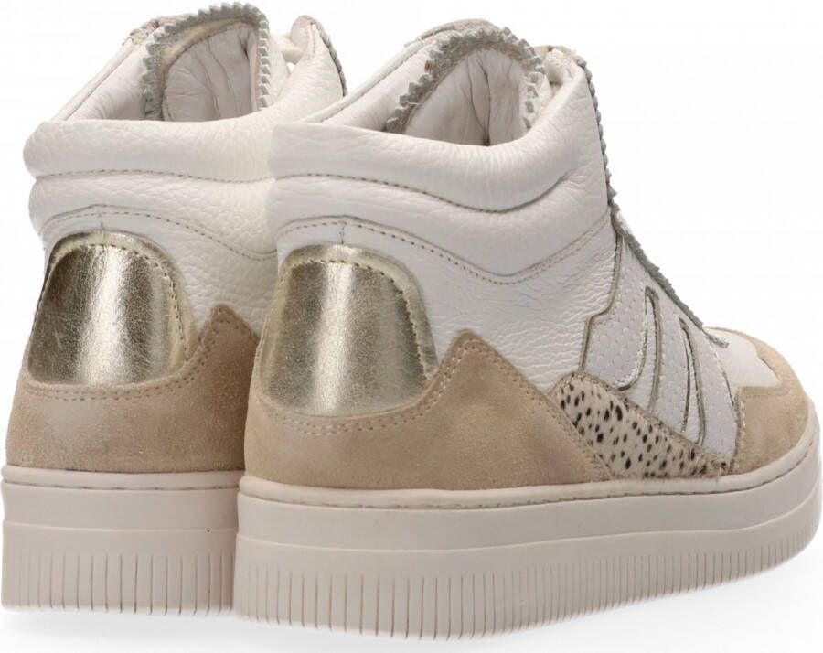 Maruti Mick Sneakers Wit White Gold Pixel