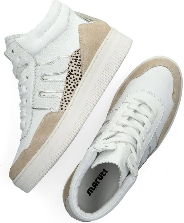 Maruti Mick Sneakers Wit White Gold Pixel