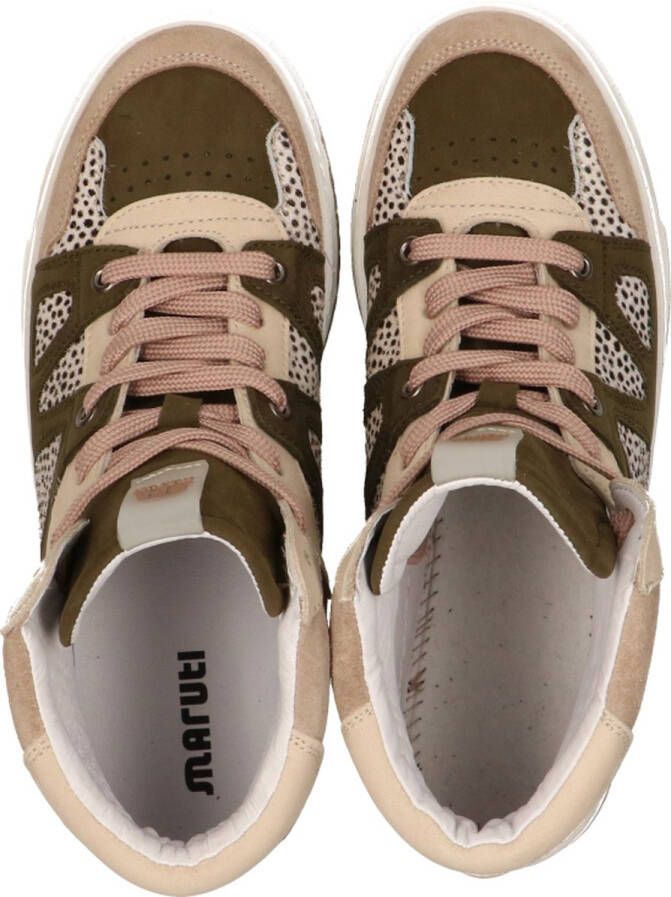 Maruti Pearl Sneakers Beige Beige Olive Mauve Pixel - Foto 5