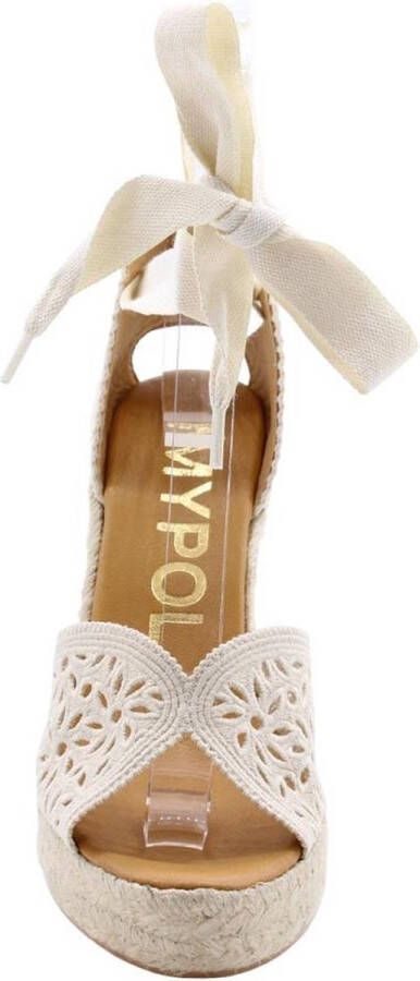 Maypol Stijlvolle zomerslippers voor vrouwen Beige Dames - Foto 12