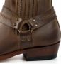 Mayura Boots 04 Bruin Cow Western Enkellaars Vierkante Neus Vast Spoor Elastiek Sluiting - Thumbnail 4