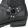 Mayura Boots 04 Zwart Cow Western Enkellaars Vierkante Neus Vast Spoor Elastiek Sluiting - Thumbnail 3