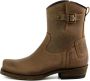 Mayura Boots 05 Bruin Biker Western Heren Enkellaars Vierkante Neus Rits Sluiting - Thumbnail 2