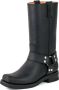 Mayura Boots 1501 Zwart Biker Western Laarzen Heren Vierkante Neus Oliebestendige Rubber Zool Kalfs Leer - Thumbnail 2