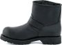 Mayura Boots 1581 Zwart Biker Motorlaars Heren Enklelaars Ronde Neus Anti Slip Zool Echt leer - Thumbnail 2