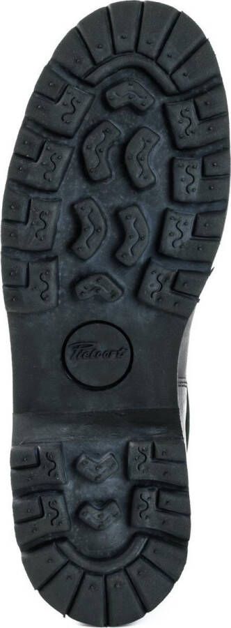 Mayura Boots 1581 Zwart Biker Motorlaars Heren Enklelaars Ronde Neus Anti Slip Zool Echt leer