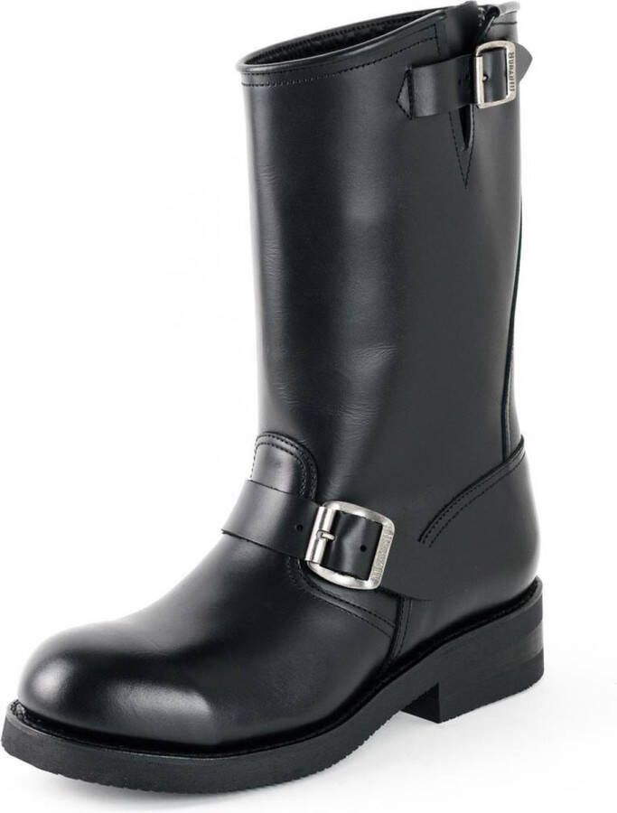 Mayura Boots 1590 Zwart Biker Motorlaarzen Heren Ronde Stalen Neus Anti Slip Zool Echt leer - Foto 6