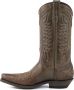 Mayura Boots 17 Taupe Ecotan Cow Western Laarzen Spitse Neus Schuine Hak Waxed Leer - Thumbnail 7