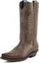 Mayura Boots 17 Taupe Ecotan Cow Western Laarzen Spitse Neus Schuine Hak Waxed Leer - Thumbnail 8