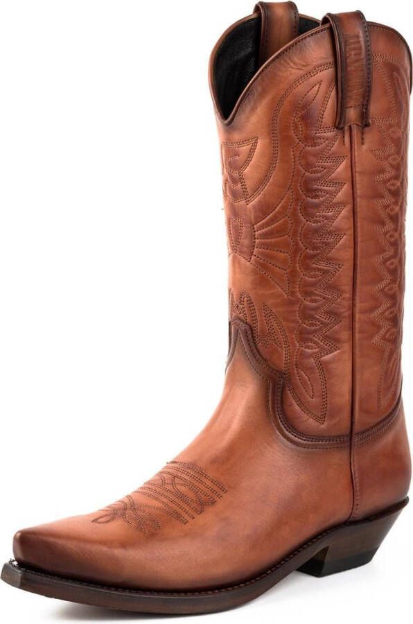 Mayura Boots 1920 Cogna Spitse Cowboy Western Line Dance Dames Heren Laarzen Schuine Hak Echt Leer