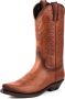 Mayura Boots 1920 Cognac Spitse Cow Western Line Dance Laarzen Schuine Hak Echt Leer - Thumbnail 7