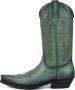 Mayura Boots 1920 Groen Spitse Cow Western Line Dance Laarzen Schuine Hak Echt Leer - Thumbnail 9