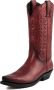 Mayura Boots 1920 Rood Bruin Spitse Cow Western Line Dance Laarzen Schuine Hak Echt Leer - Thumbnail 7