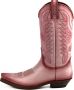 Mayura Boots 1920 Roze Spitse Cow Western Line Dance Laarzen Schuine Hak Echt Leer - Thumbnail 7