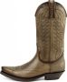 Mayura Boots 1920 Taupe Spitse Cow Western Line Dance Laarzen Schuine Hak Echt Leer - Thumbnail 8