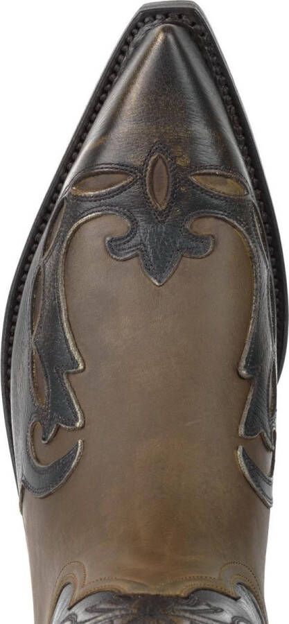 Mayura Boots 1927 Bruin Spitse Cowboy Western Dames Heren Laarzen Schuine Hak Two Tone Echt Leer