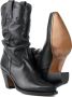 Mayura Boots 1952 Zwart Western Fashion Dames Spitse Cowboylaarzen Hoge Hak Gezakte Schacht Soepel Leer - Thumbnail 5