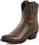 Mayura Boots 2374 Kastanje Dames Cowboy fashion Enkellaars Spitse Neus Western Hak Echt Leer - Thumbnail 11