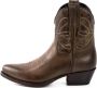 Mayura Boots 2374 Kastanje Dames Cowboy fashion Enkellaars Spitse Neus Western Hak Echt Leer - Thumbnail 9