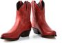 Mayura Boots 2374 Rood Dames Cowboy fashion Enkellaars Spitse Neus Western Hak Echt Leer - Thumbnail 7