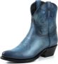 Mayura Boots 2374 Vintage Blauw Dames Cowboy fashion Enkellaars Spitse Neus Western Hak Echt Leer - Thumbnail 7