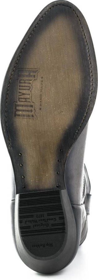 Mayura Boots 2374 Vintage Grijs Dames Cowboy fashion Enkellaars Spitse Neus Western Hak Echt Leer - Foto 7