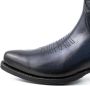 Mayura Boots 2374 Vintage Marine Blauw Dames Cowboy fashion Enkellaars Spitse Neus Western Hak Echt Leer - Thumbnail 7