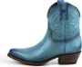 Mayura Boots 2374 Vintage Turquoise Dames Cowboy fashion Enkellaars Spitse Neus Western Hak Echt Leer - Thumbnail 9