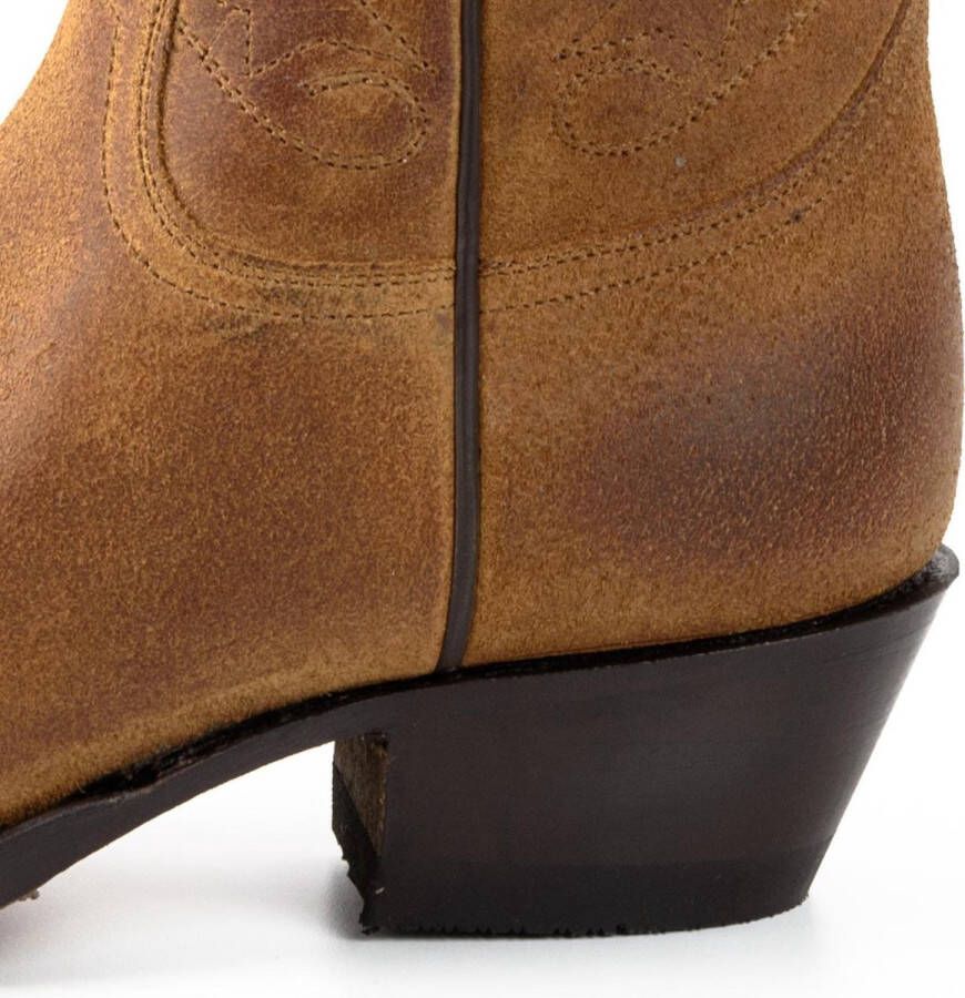 Mayura Boots 2374 Whisky Dames Cowboy fashion Enkellaars Spitse Neus Western Hak Echt Leer - Foto 11